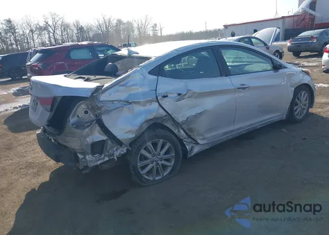 2016 Hyundai Elantra Se z USA, uszkodzony, nr VIN 5NPDH4AE4GH659630